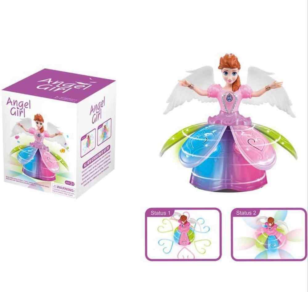 Dancing Angel Doll With Music Lights Princess Girl Multifunction LED Electronic Robot