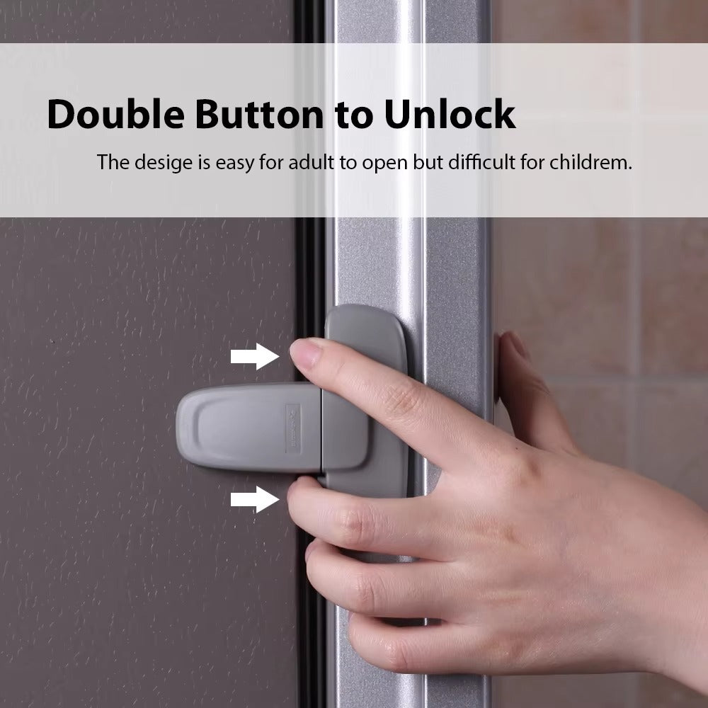 Child Safety Fridge Lock – No-Drill Baby Refrigerator Door Lock