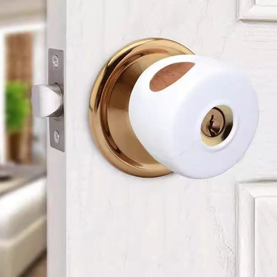 2 Pcs Baby Safety Door Knob Covers – Childproof Lock (Random Color)