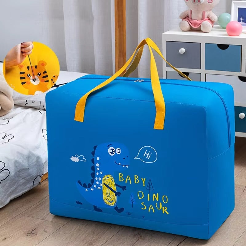Storage Bags Cartoon Pattern Double Zipper ( Random Color )