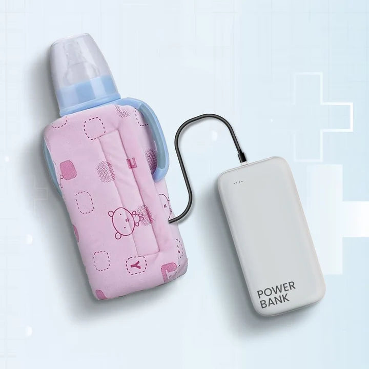 Baby Feeder Warmer Bag (Portable Travel Milk Warmer) (Random Color)