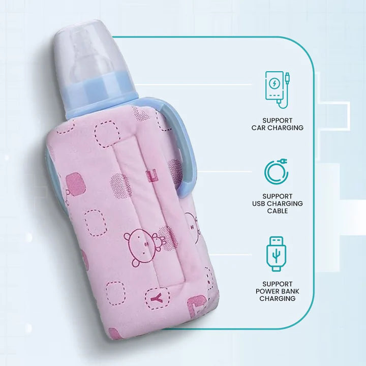 Baby Feeder Warmer Bag (Portable Travel Milk Warmer) (Random Color)