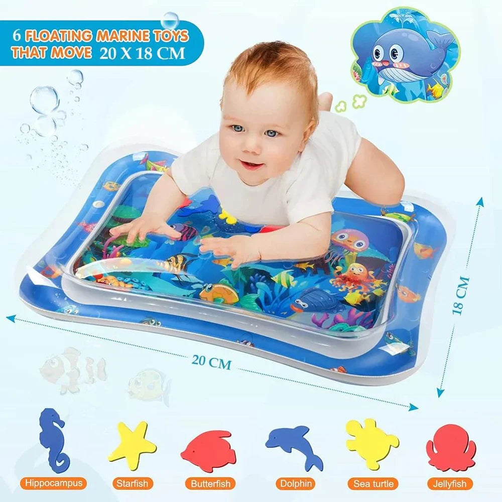 Sale Inflatable Leakproof Water Mat For Kids / Inflatable Tummy Time Mat – (Random Color)