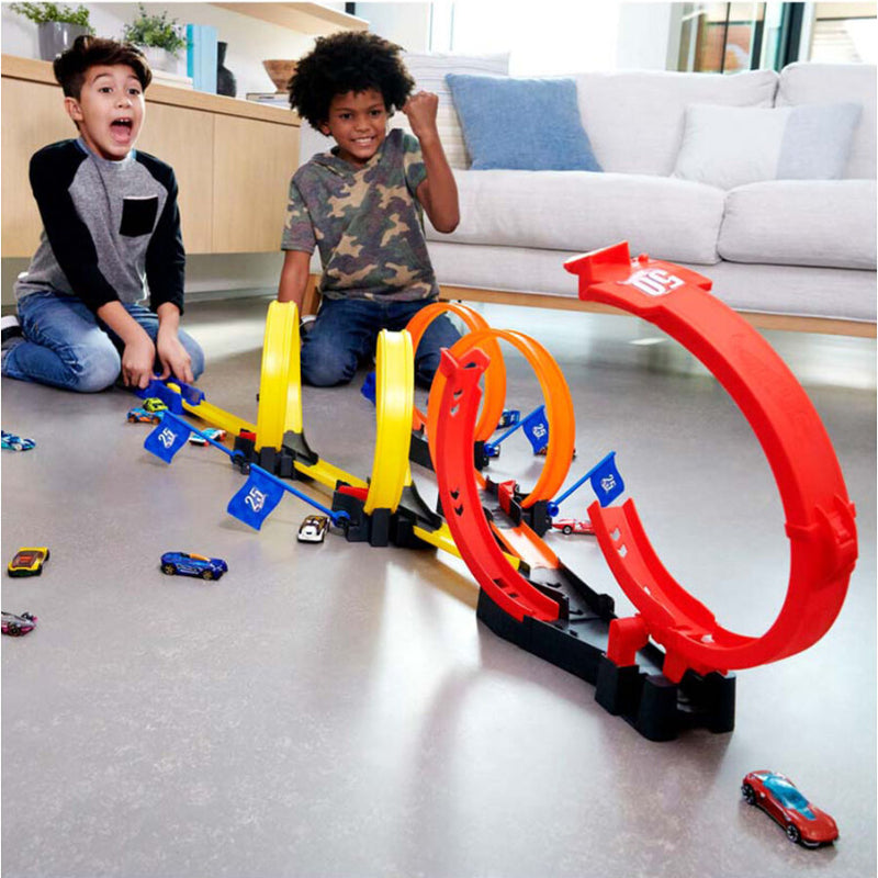 Hot Wheels Colorful Action Multi Loop Cars Race-off for Kids