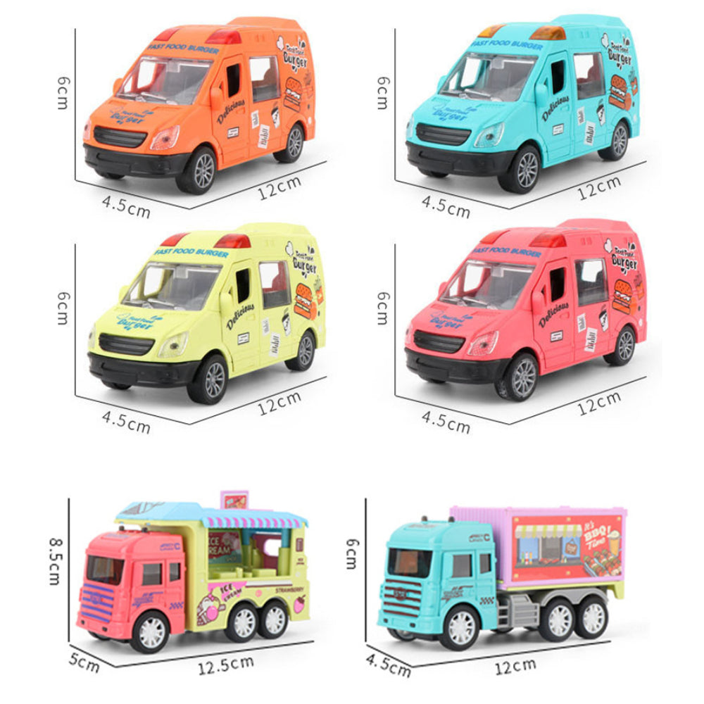 Colorful Fun Food Truck Series Cute Friction Toy For Kids