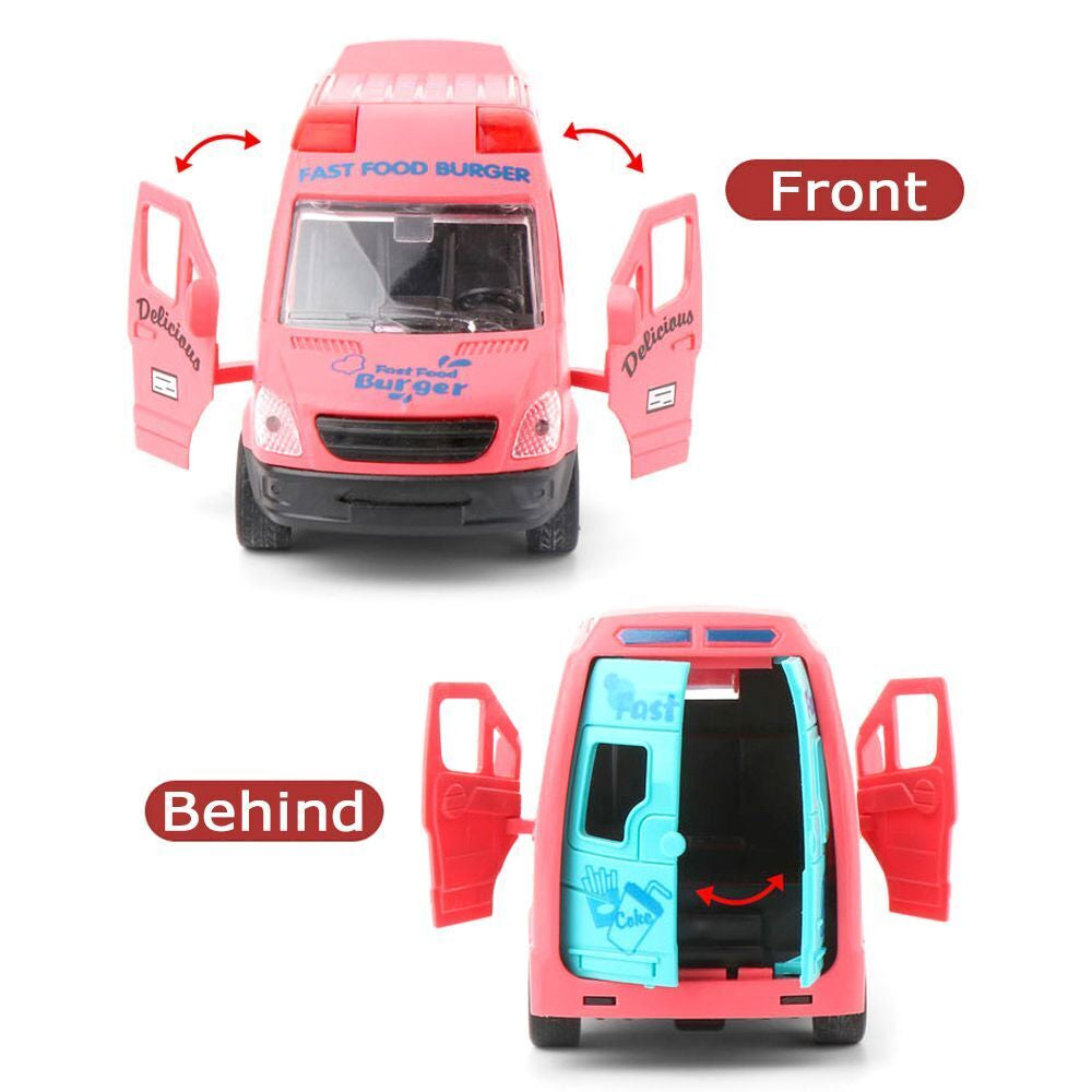 Colorful Fun Food Truck Series Cute Friction Toy For Kids