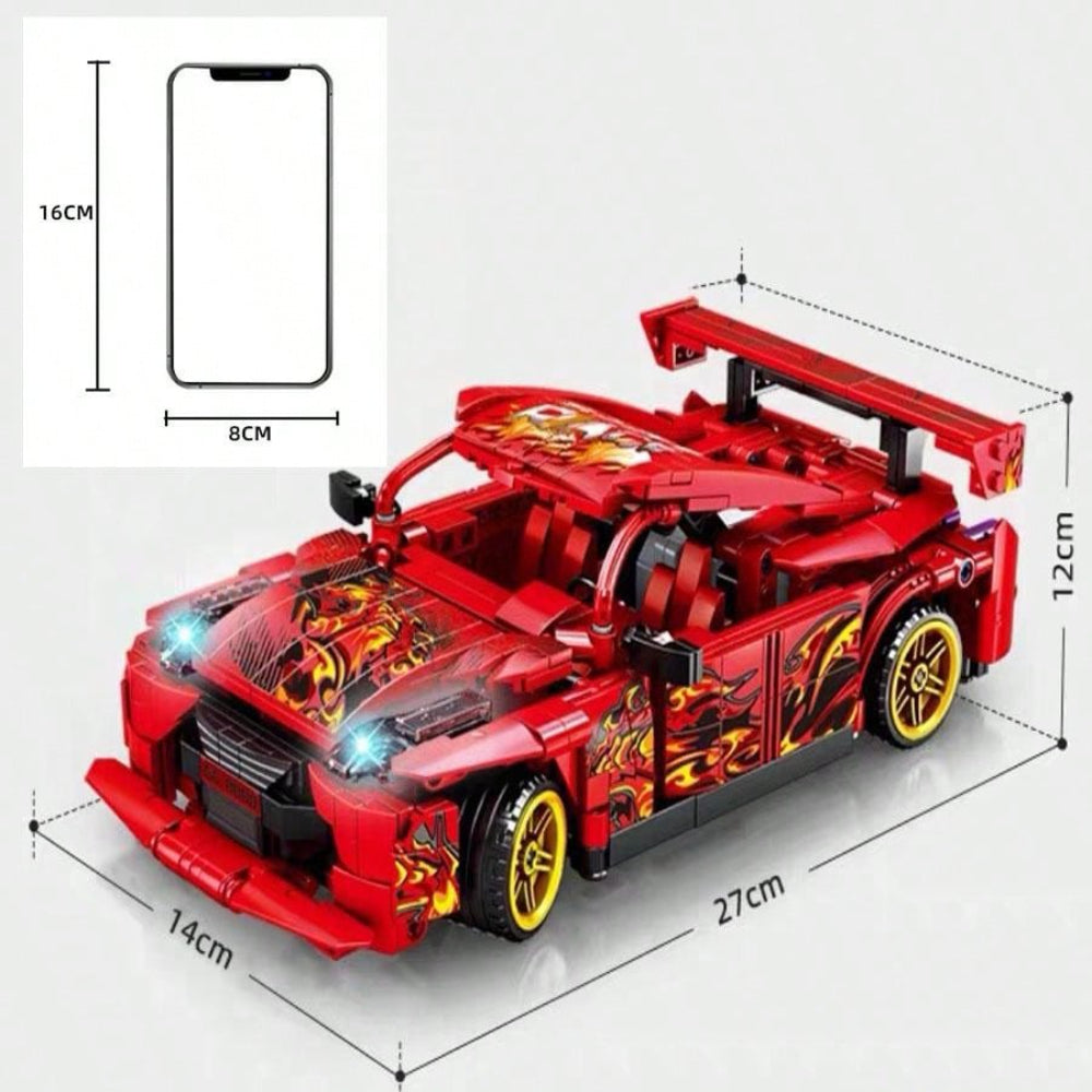 Creative 677Pcs Technical Building Realistic Model Racing Car Toy