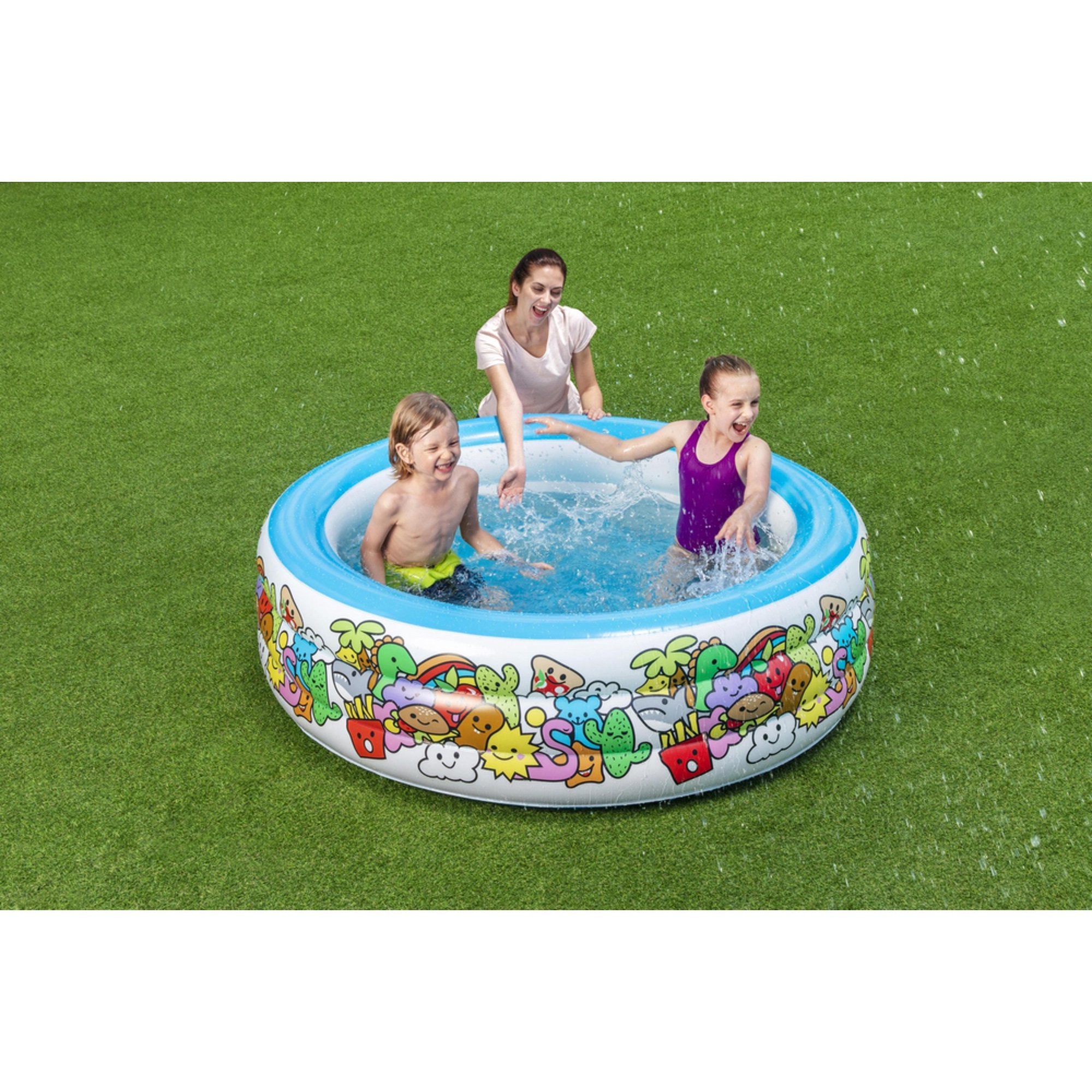 Bestway 51121 Inflatable Swimming Pool Round Animals And Dinosaur