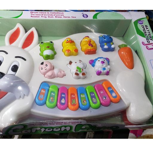 Musical Rabbit Piano Toy with Keyboard for Kids