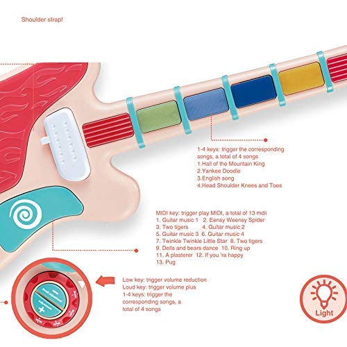 Rock Music Multifunction Induction Electric Guitar For Kids
