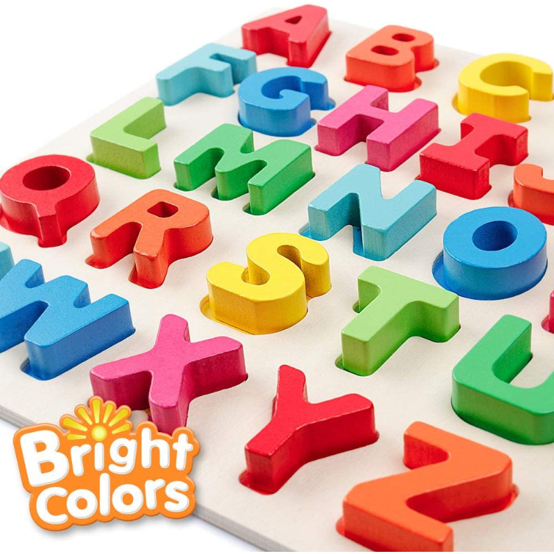 26 Letters Alphabetic Learning Board Puzzle With Animal Control For Kids