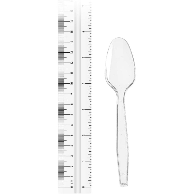 4 Packs Of 100PCS Transparent Plastic Spoons For Desserts And Appetizers