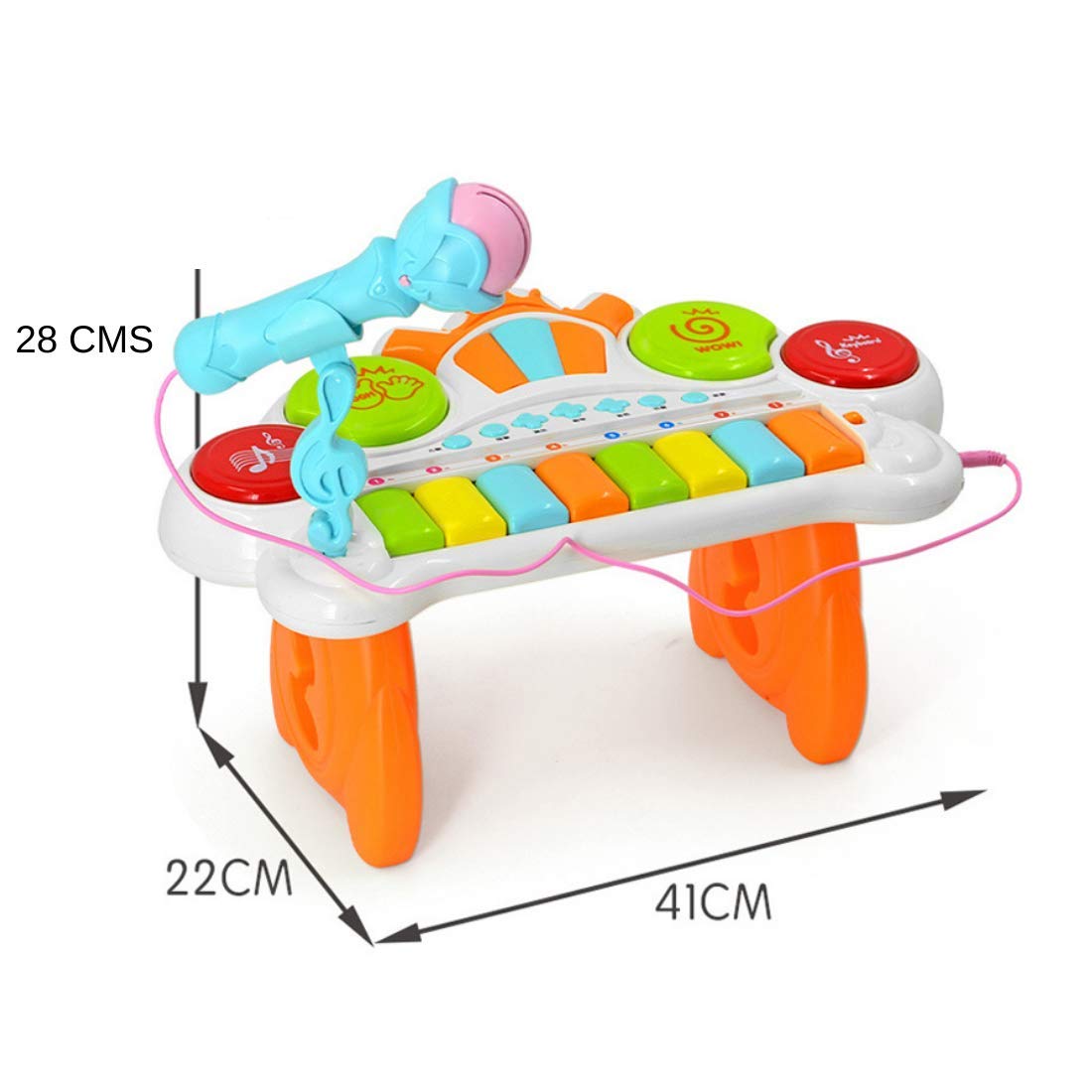 Funny Musical Piano Keyboard Mini Grand Piano Toy For Toddlers With Music Modes Microphone Educational Keyboard Musical Instrument