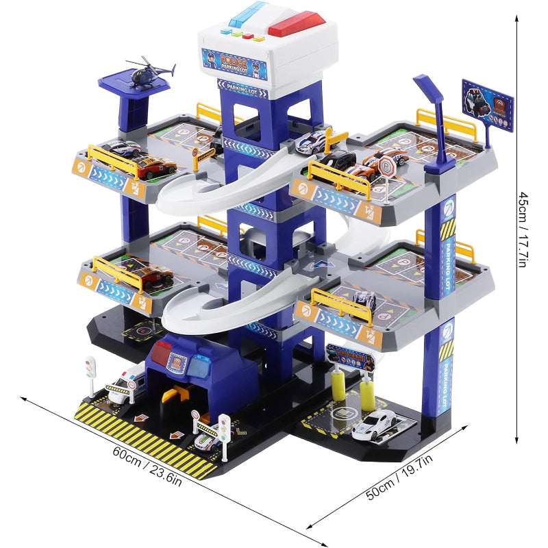 City Shuttle Fire Parking Playset Stand For kids