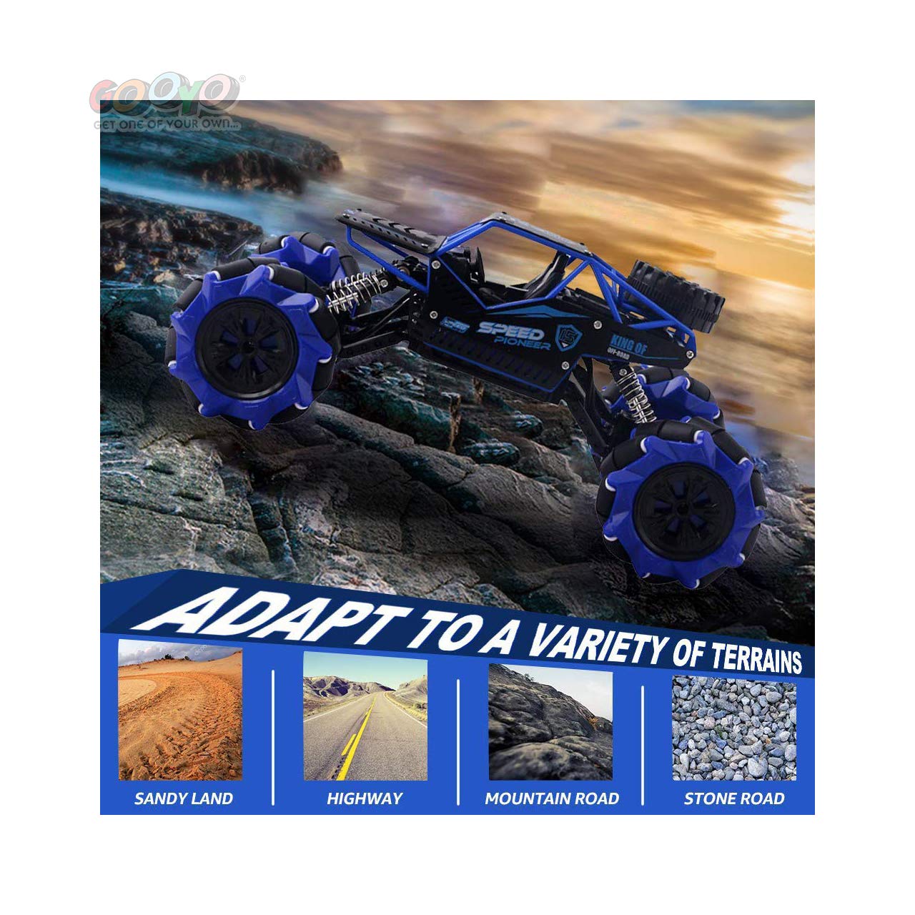 LH-C015 2.4G Alloy Rock Climbing Remote Control Vehicle With Induction Watch