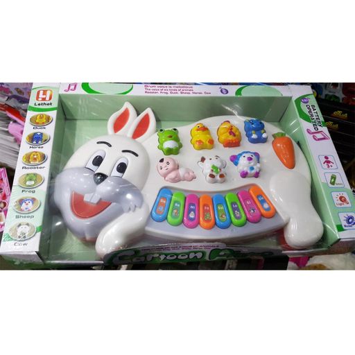 Musical Rabbit Piano Toy with Keyboard for Kids