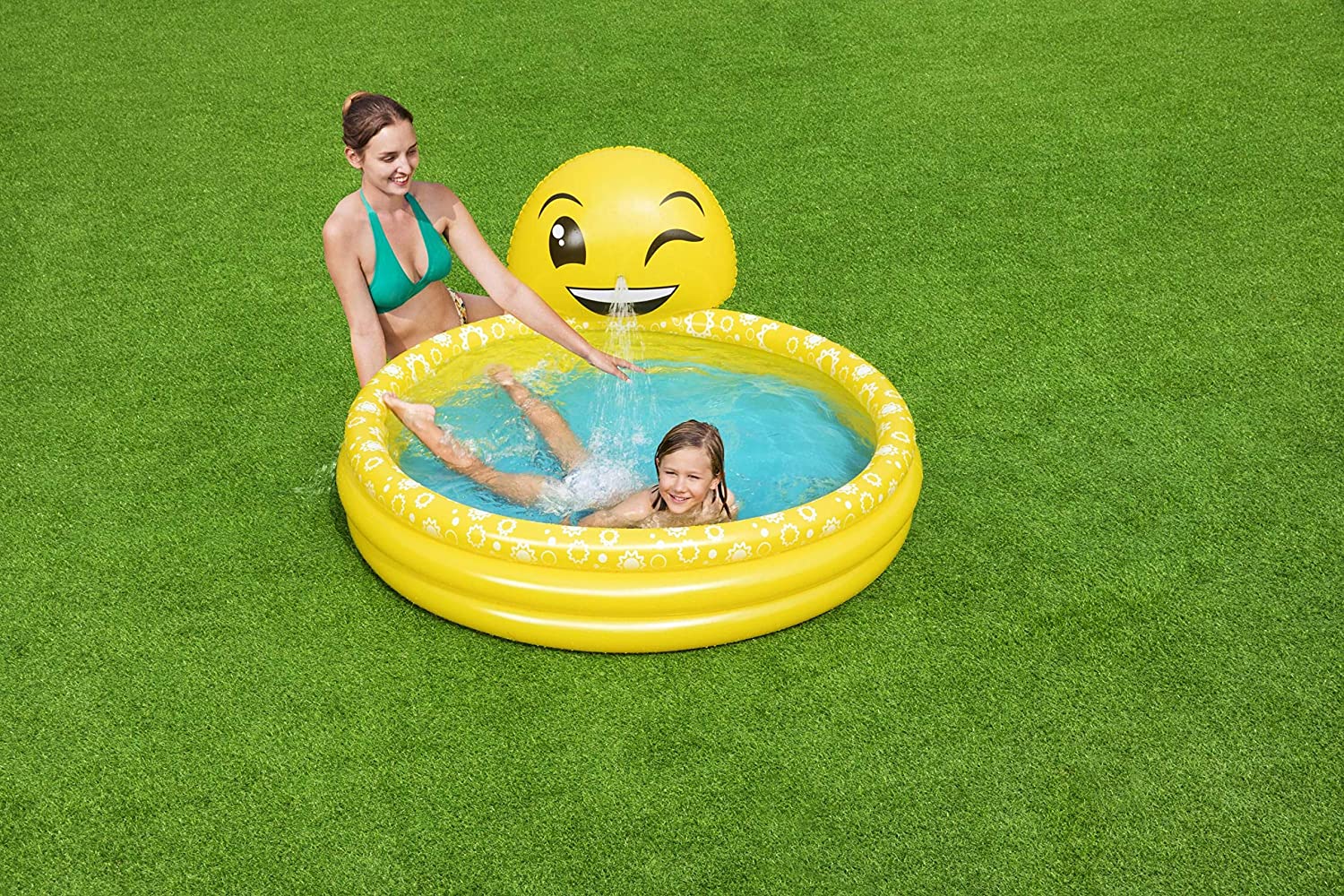 Bestway 53081 Summer Smiles Sprayer Swimming Pool 65 X 27 X 56