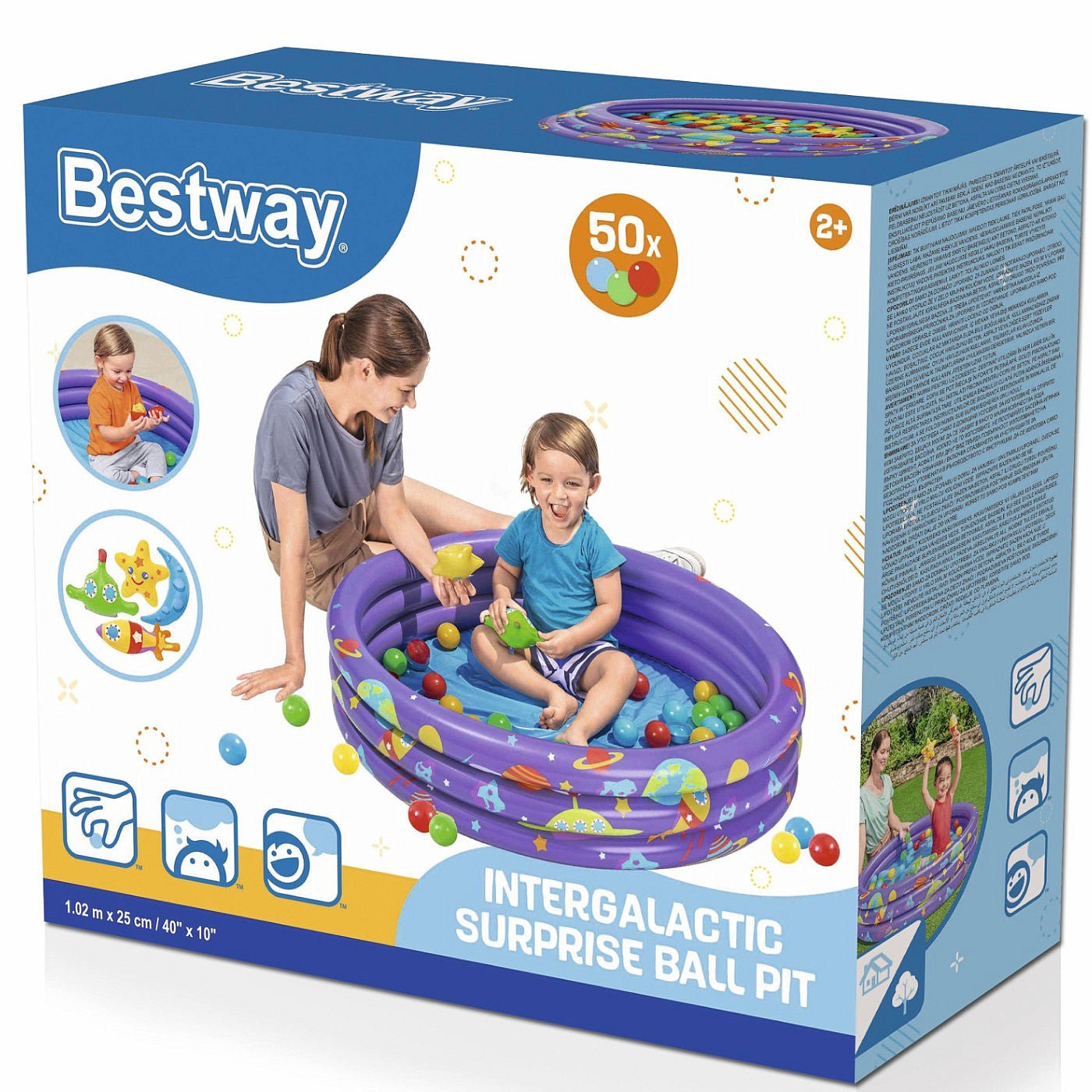 Bestway 52466 Children’s Inflatable Swimming Pool Universe With Balls