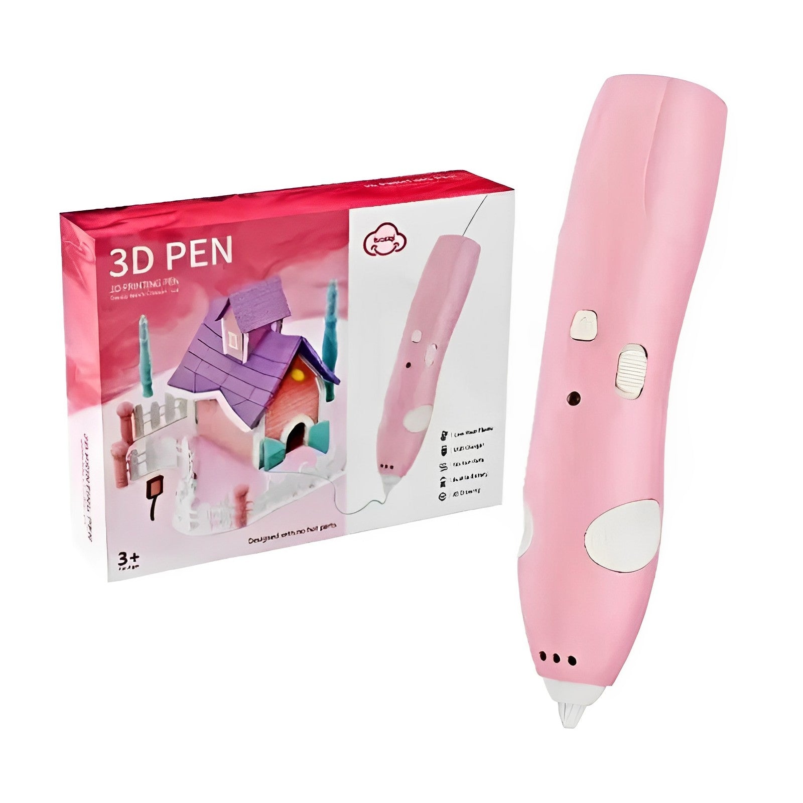 Unique 3D Colorful Printing Pen Toy For Kids With Built In Battery