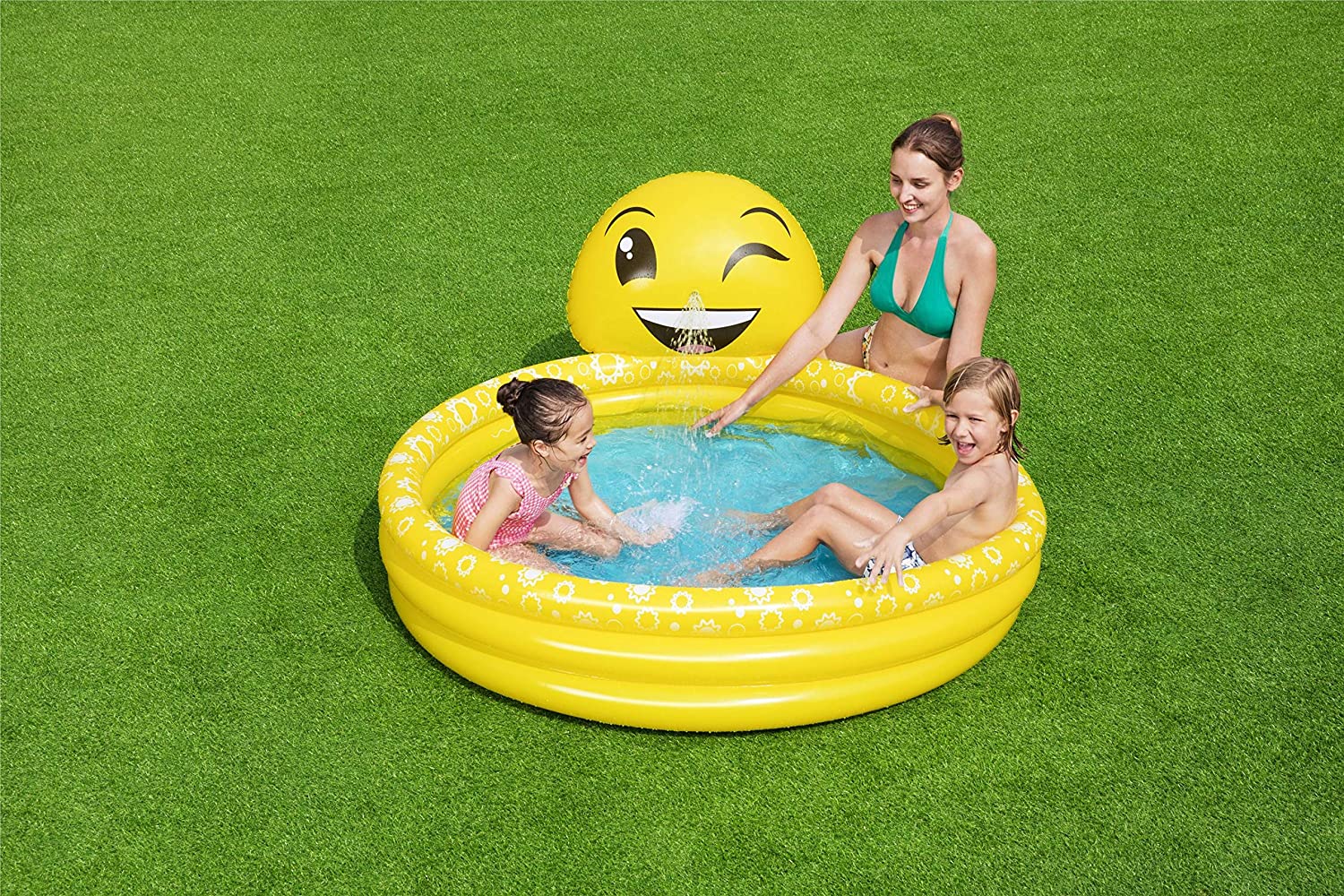 Bestway 53081 Summer Smiles Sprayer Swimming Pool 65 X 27 X 56