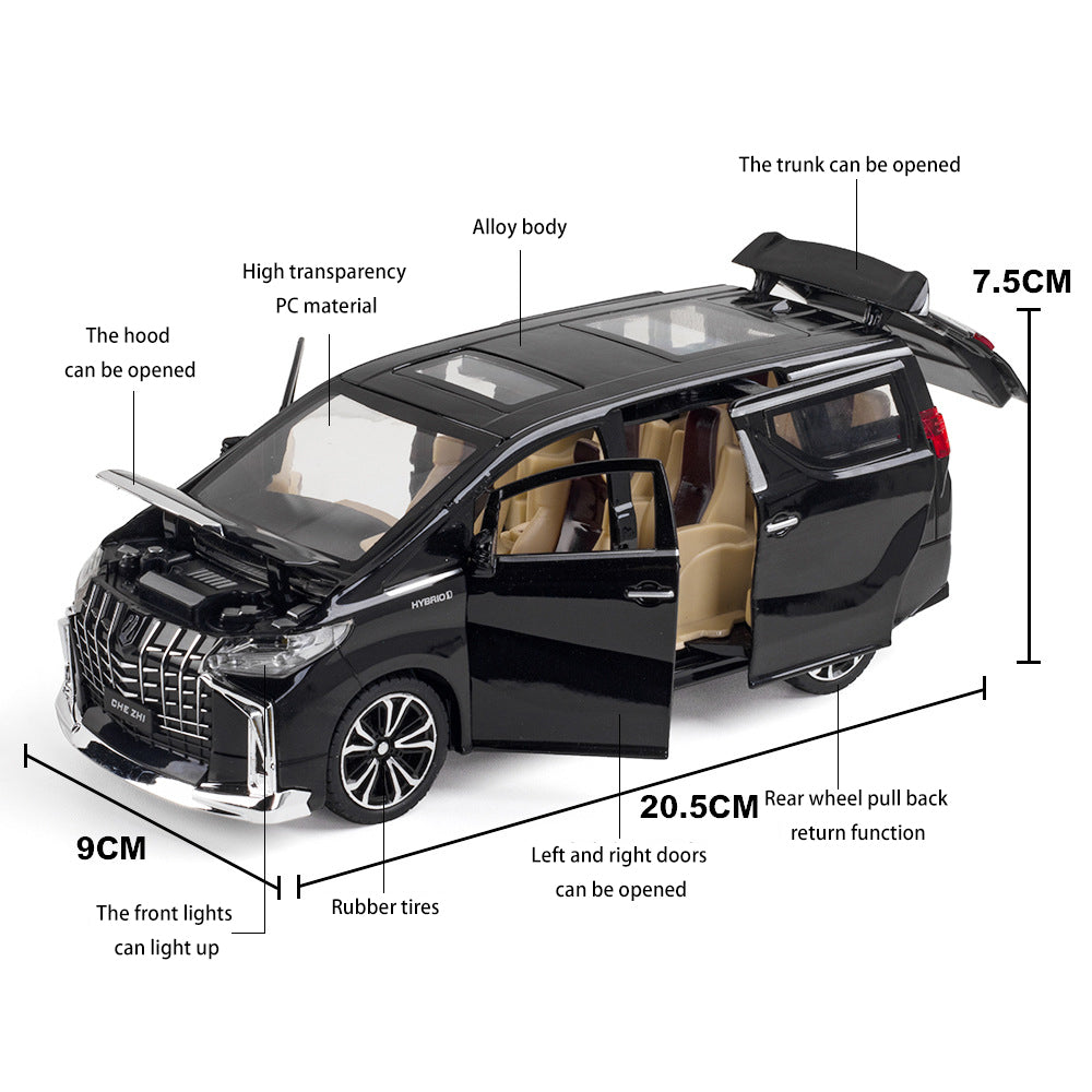 Dynamic Drive Explorer Alphard Feature-Packed Die-Cast Metal Model Car With Light And Sound