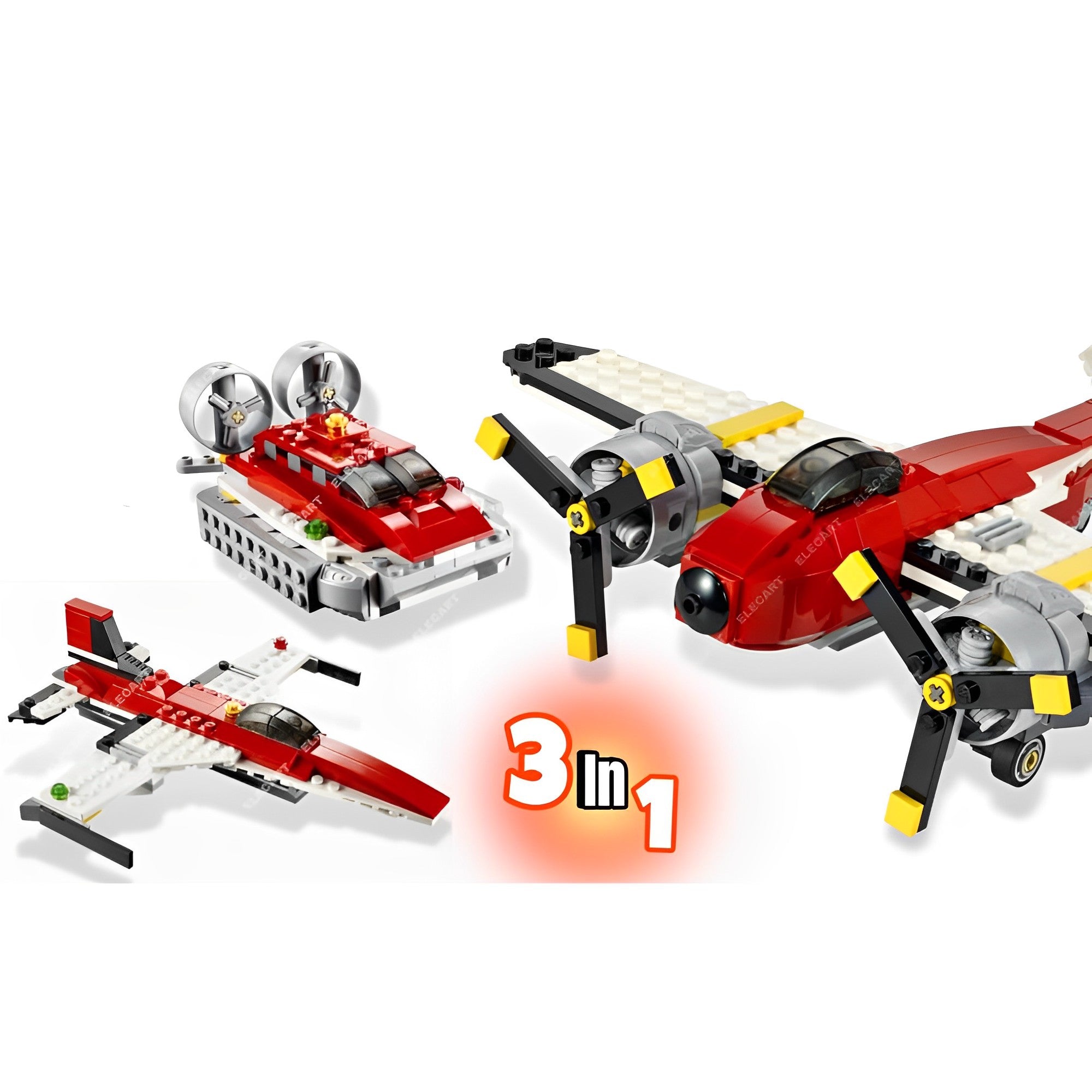 241PCs Creative Architect Propeller Adventures 3 In 1 Bulidng Blocks Set For Kids