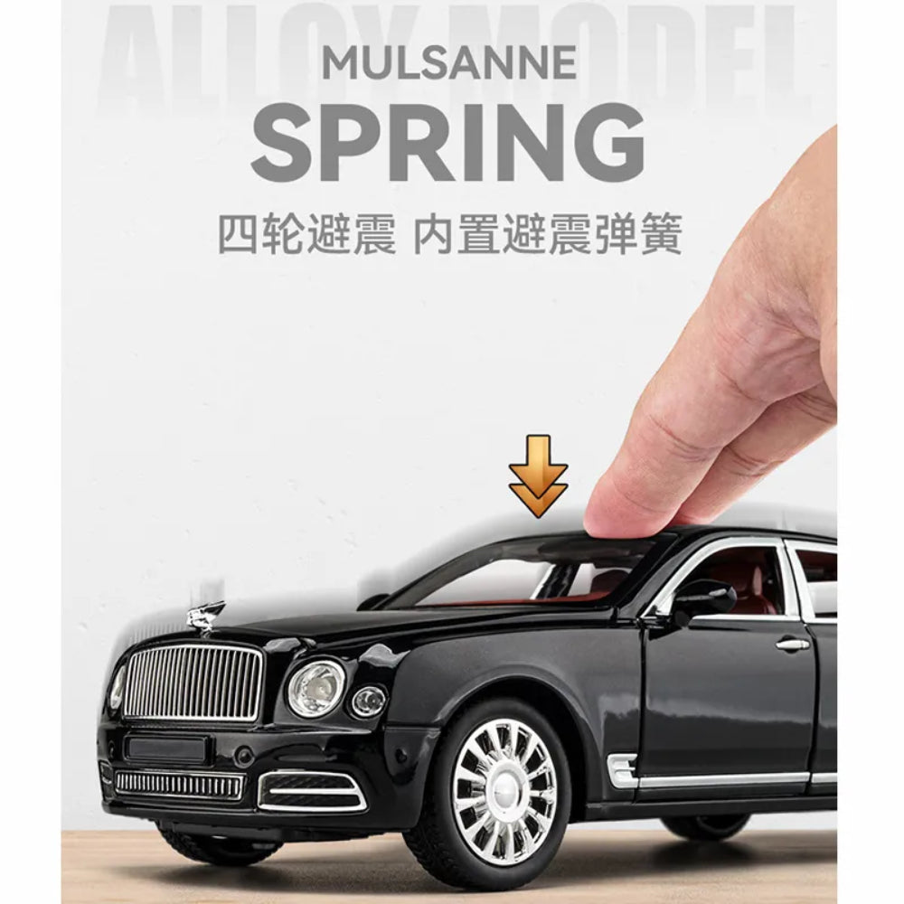 1:24 Bentley Mulsanne Alloy Die-Cast Model Car With Sound & Light