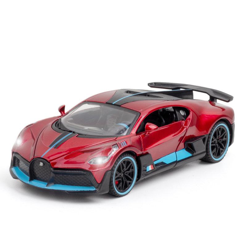Bugatti Divo Paint New Color Alloy Die-casting Sound and Light Sports Toy Car