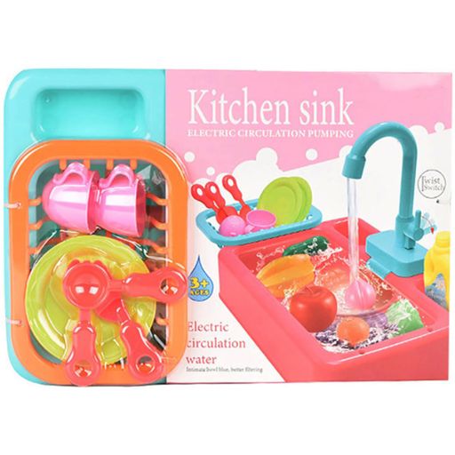 Electric Dishwasher Kitchen Sink with Running Water Set