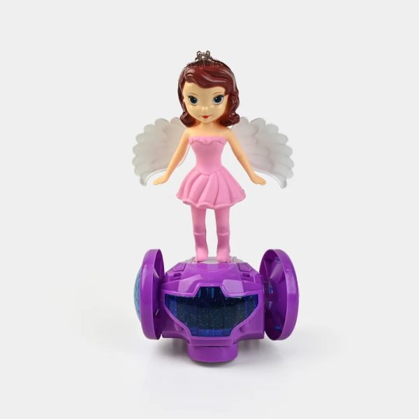 Princess Balance Car Toy – Doll with Lights & Music (Random Color)