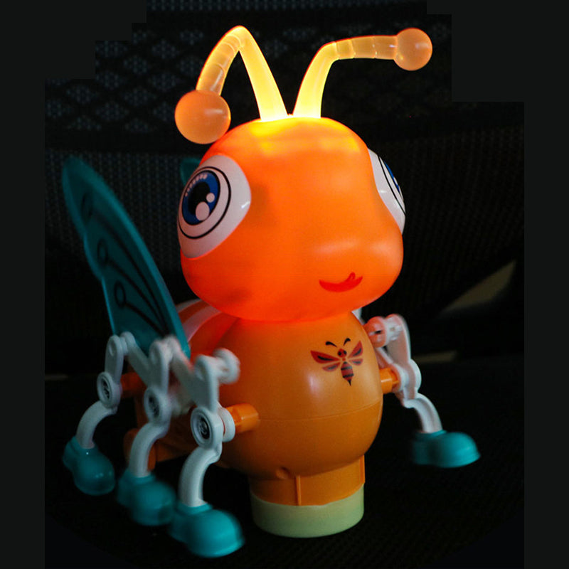 Musical Electric Singing Cute Bee Toy For Kids With Rotating Head And Flashing Antennas