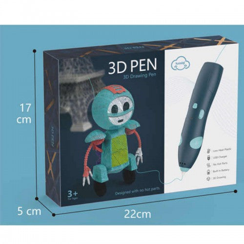 Unique 3D Colorful Printing Pen Toy For Kids With Built In Battery
