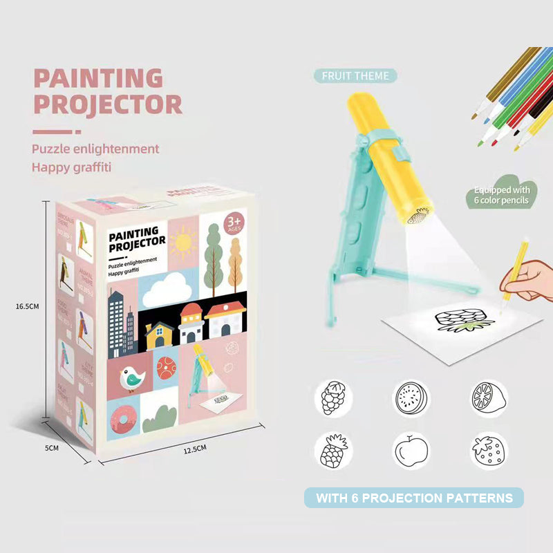Early Education Pocket-Sized Fairy Tale Drawing Projector for Kids