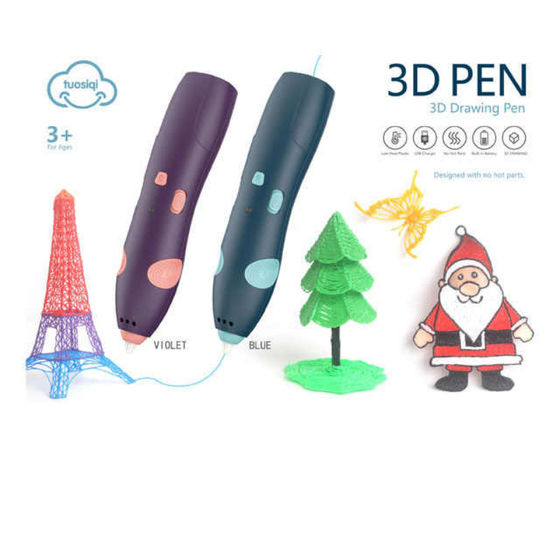 Unique 3D Colorful Printing Pen Toy For Kids With Built In Battery