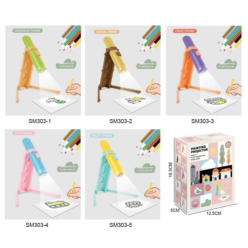 Early Education Pocket-Sized Fairy Tale Drawing Projector for Kids