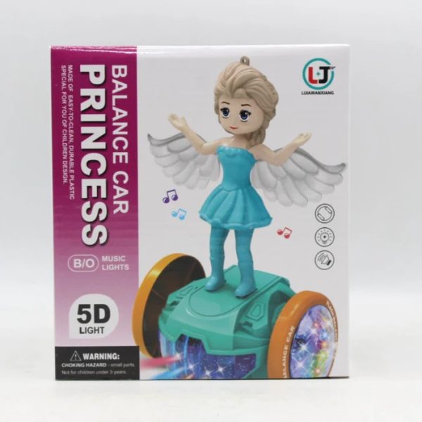 Princess Balance Car Toy – Doll with Lights & Music (Random Color)