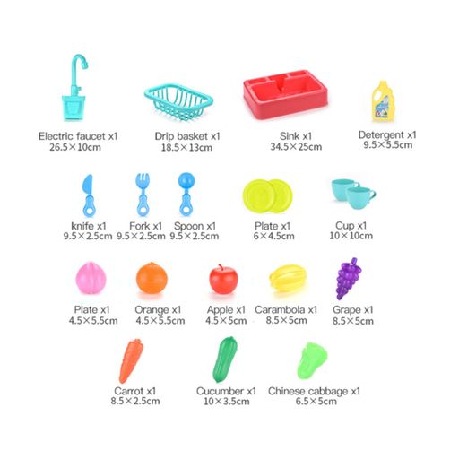 Electric Dishwasher Kitchen Sink with Running Water Set