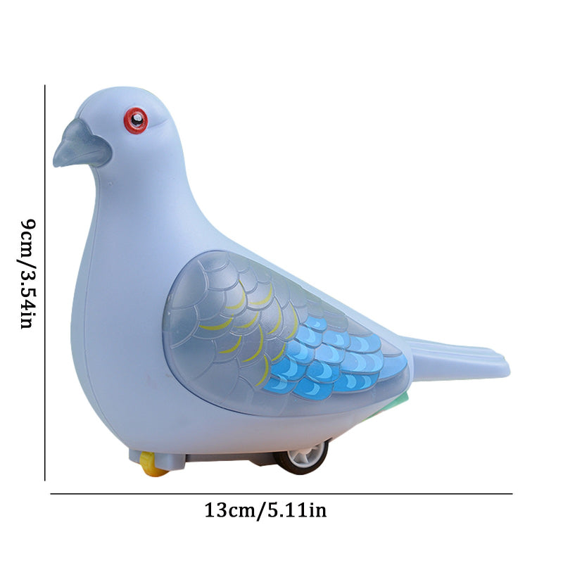 Charming Glowing Jumping Wind-Up Mini Pegion Toy For Toddler Fun And Development