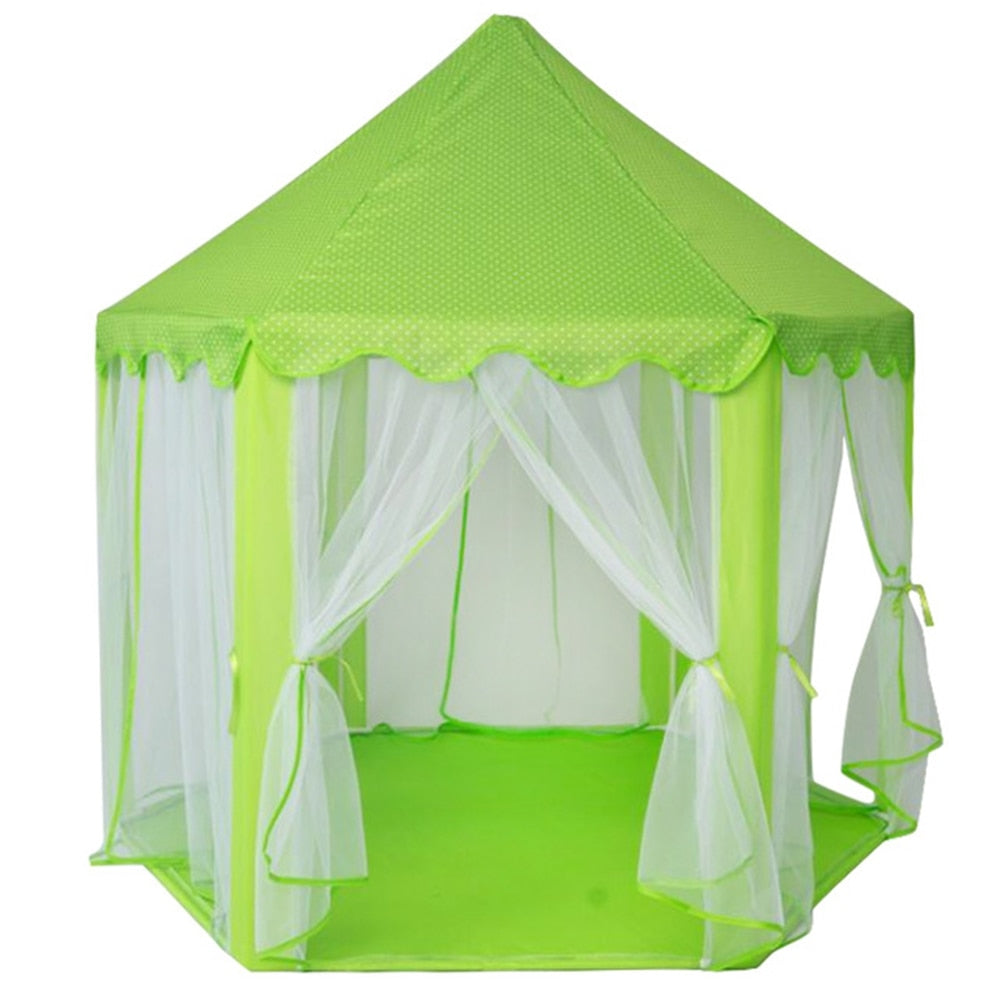 Portable Baby Tent House Kids Princess Castle Play Foldable Tent Indoor and Outdoor