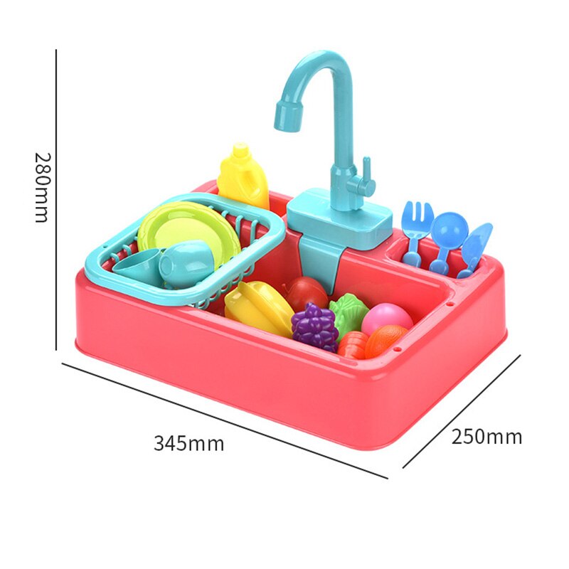 Pretend Kitchen Children’s Simulation Electric Dishwasher Toy