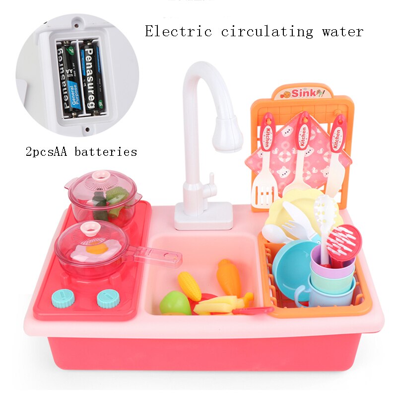 Pretend Kitchen Children’s Simulation Electric Dishwasher Toy