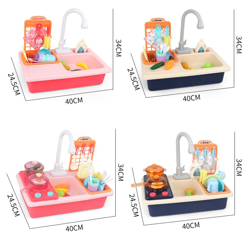 Pretend Kitchen Children’s Simulation Electric Dishwasher Toy