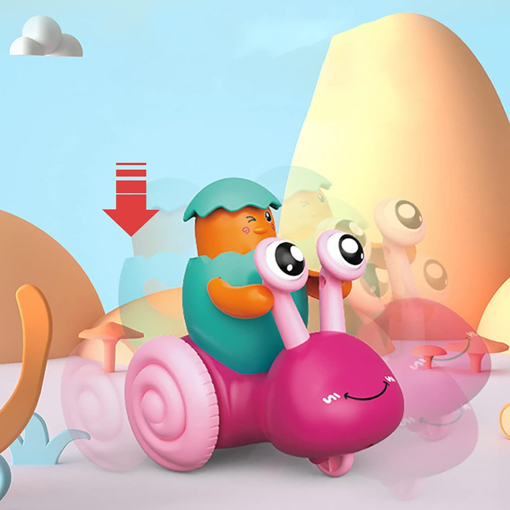 Speedy Shell Wind-Up Snail Toy With Dual Power Action And Safe Non-Toxic Material