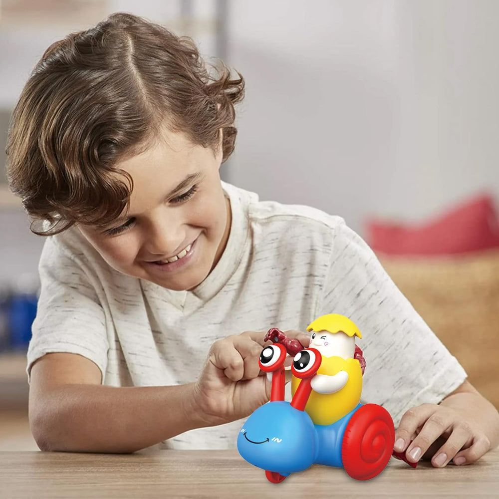 Speedy Shell Wind-Up Snail Toy With Dual Power Action And Safe Non-Toxic Material