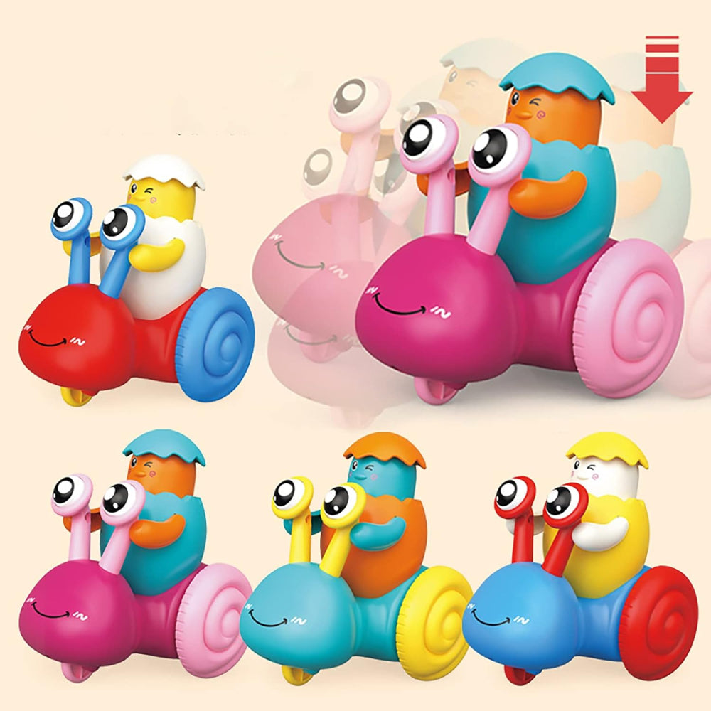 Speedy Shell Wind-Up Snail Toy With Dual Power Action And Safe Non-Toxic Material
