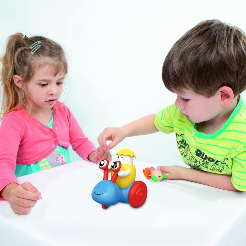 Speedy Shell Wind-Up Snail Toy With Dual Power Action And Safe Non-Toxic Material