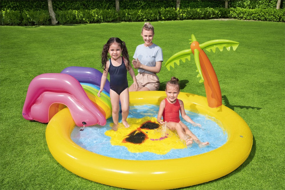 Bestway 53071 Kids Sunny Land Inflatable Summer Garden Splash Play Paddling Pool