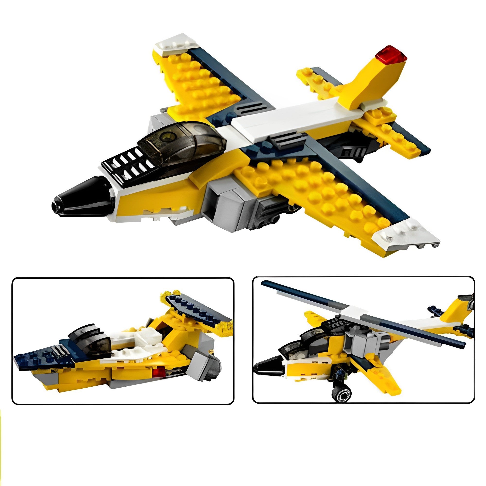 130Pcs Super Creative 3 In 1 Architect Super Airplane Blocks Toy Set