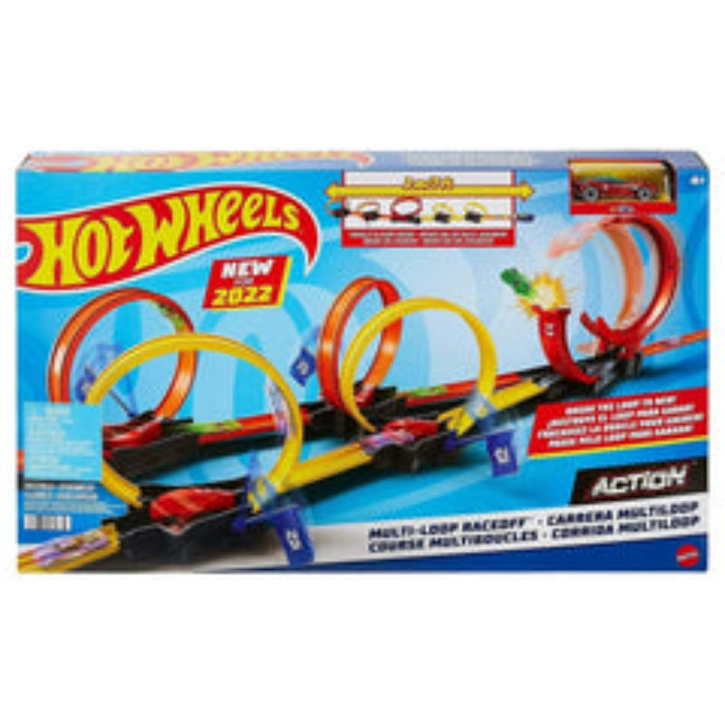 Hot Wheels Colorful Action Multi Loop Cars Race-off for Kids
