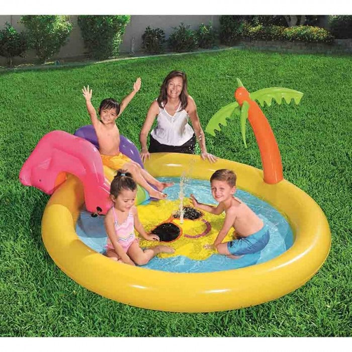 Bestway 53071 Kids Sunny Land Inflatable Summer Garden Splash Play Paddling Pool